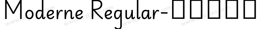 Moderne Regular字体转换